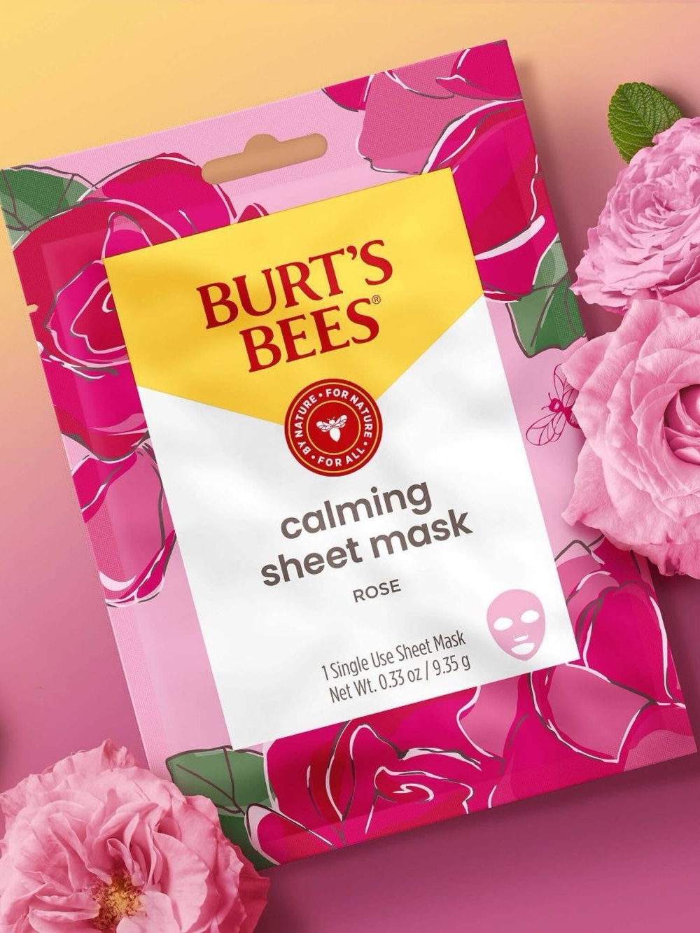 Burt's Bees Calming Rose Sheet Mask